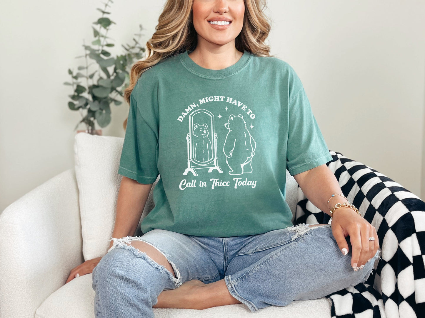 Call In Thicc Today Graphic Tee