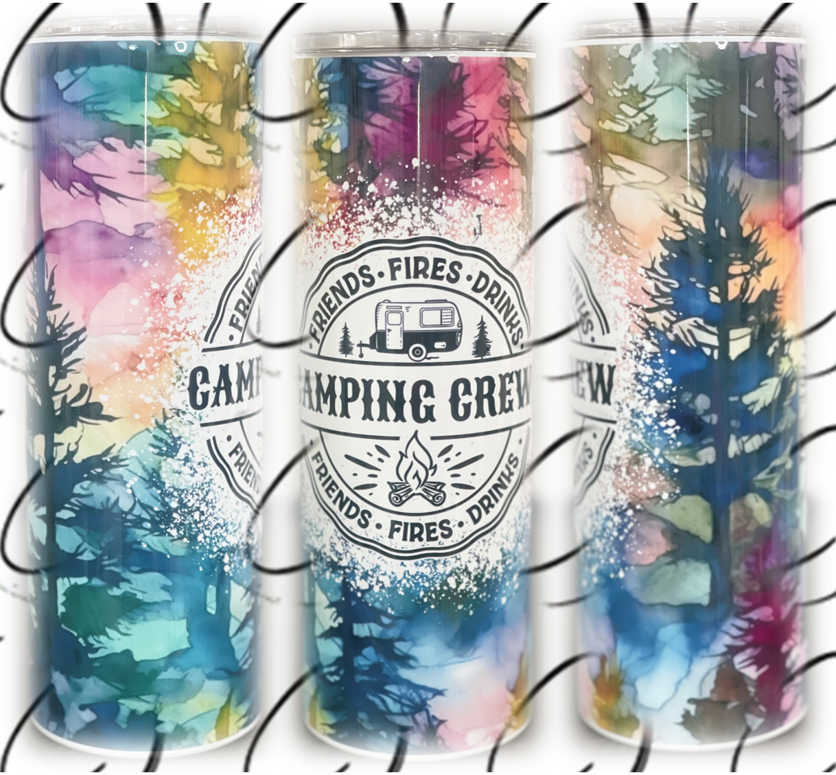 Camping Crew 20oz Skinny Tumbler