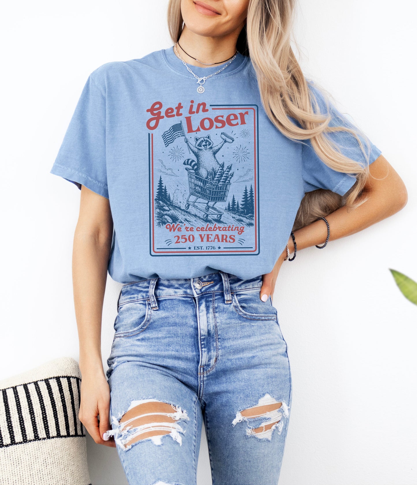 250th Celebrating Racoon Graphic Tee