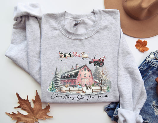 Christmas On The Farm Sweatshirt