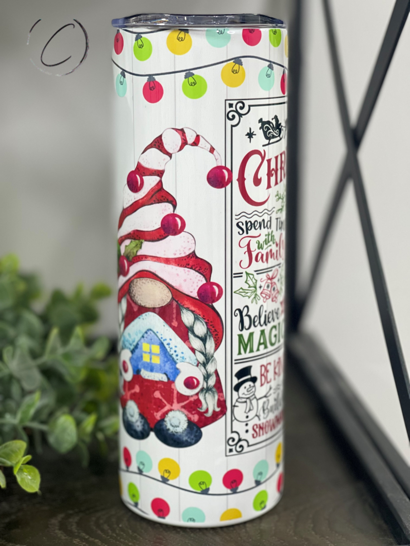 Christmas Rules 20oz Skinny Tumbler