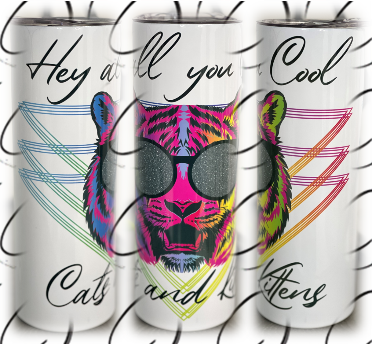 Cool Cats And Kittens 20oz Skinny Tumbler