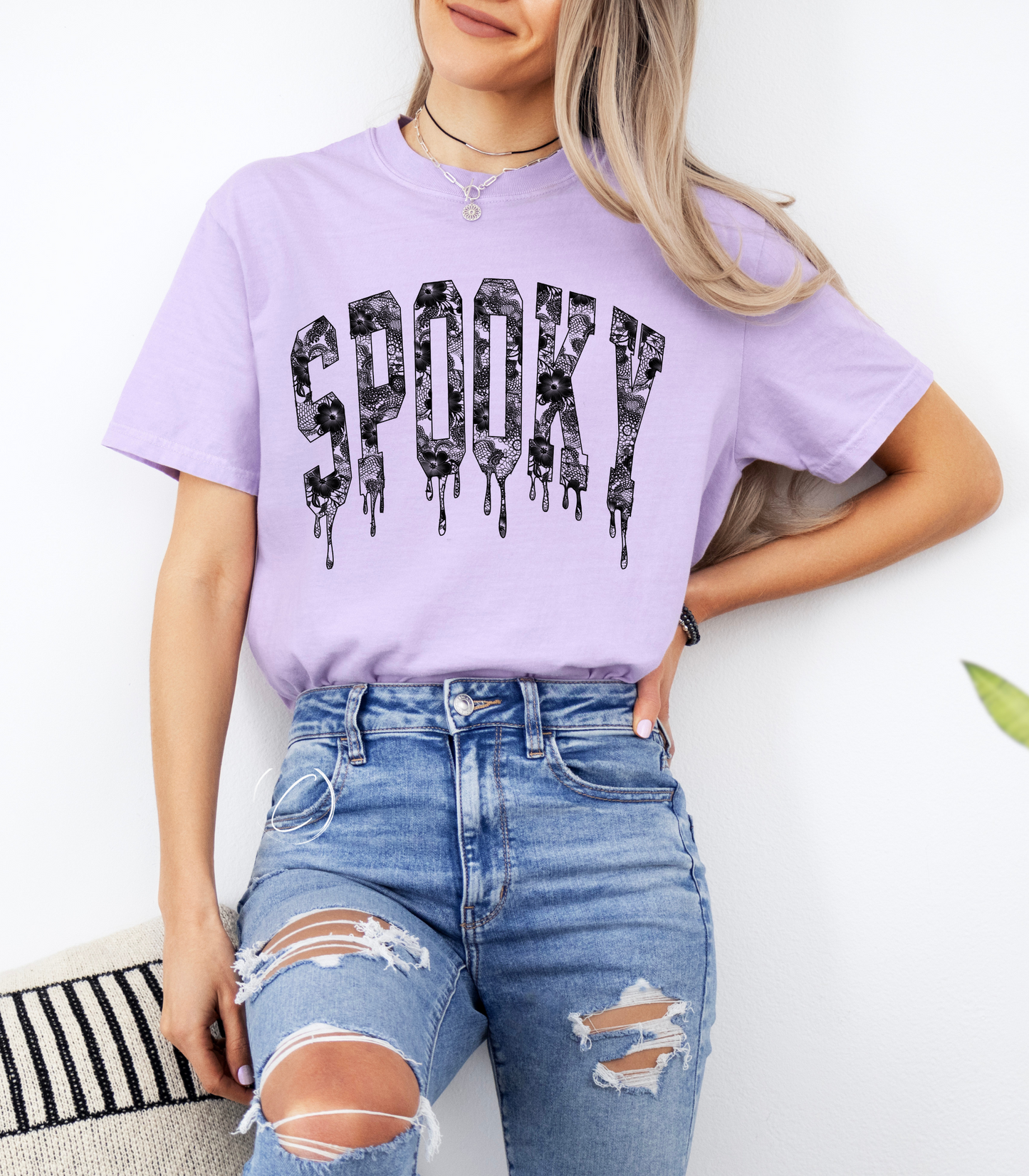 Spooky Lace Graphic Tee