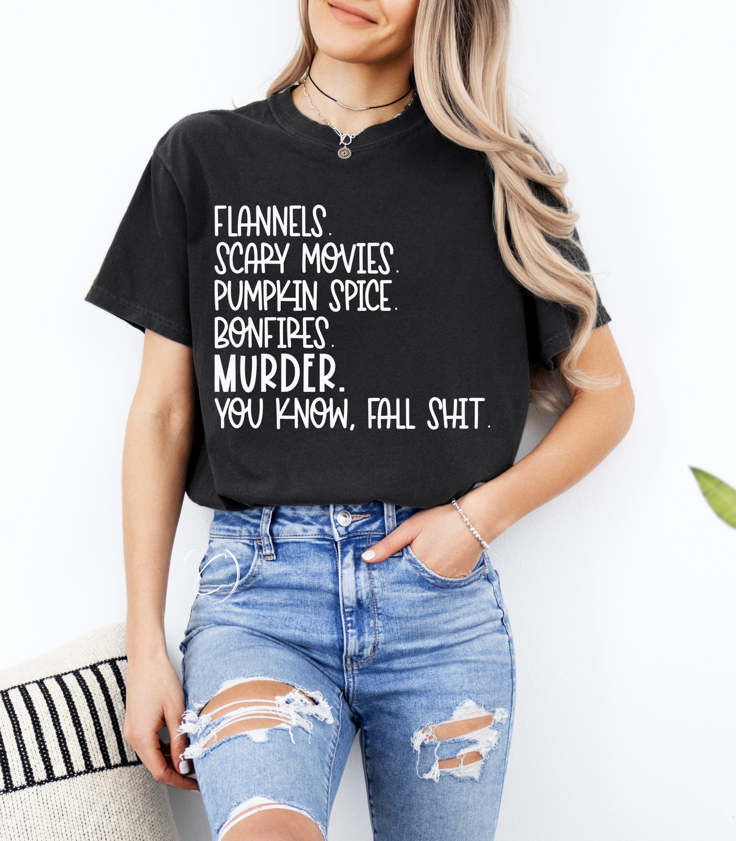 Flannels Scary Movies Graphic Tee