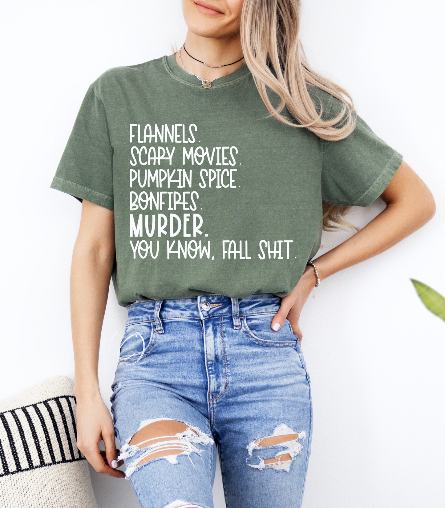 Flannels Scary Movies Graphic Tee