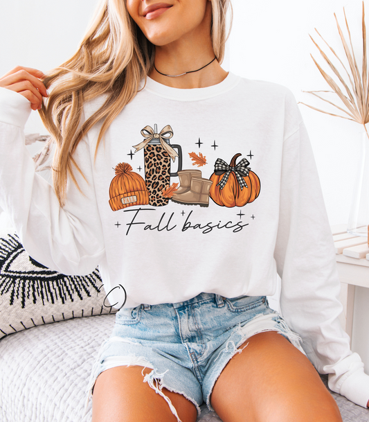 Fall Basics Long Sleeve Graphic Tee