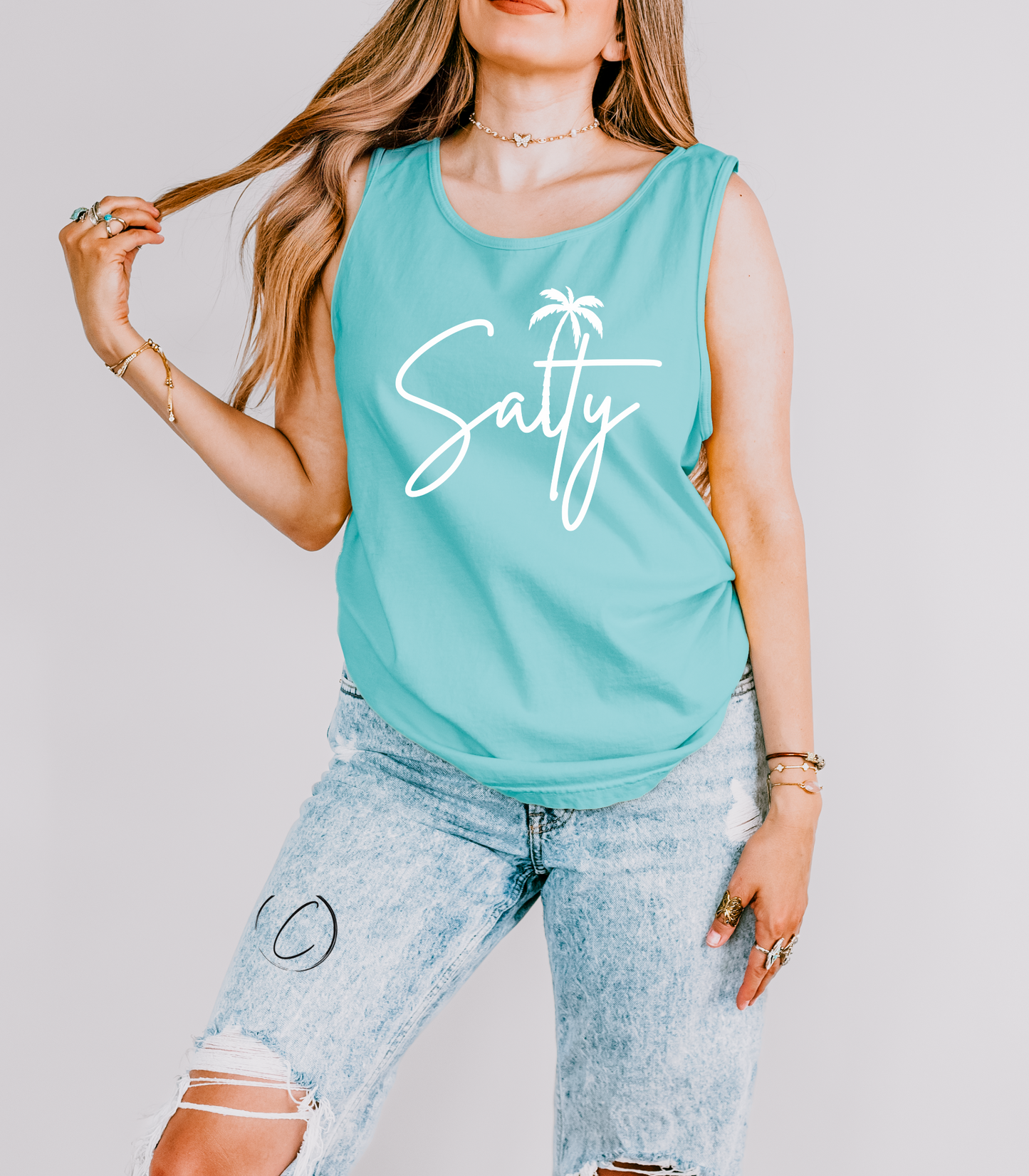 Salty Graphic Tank Top