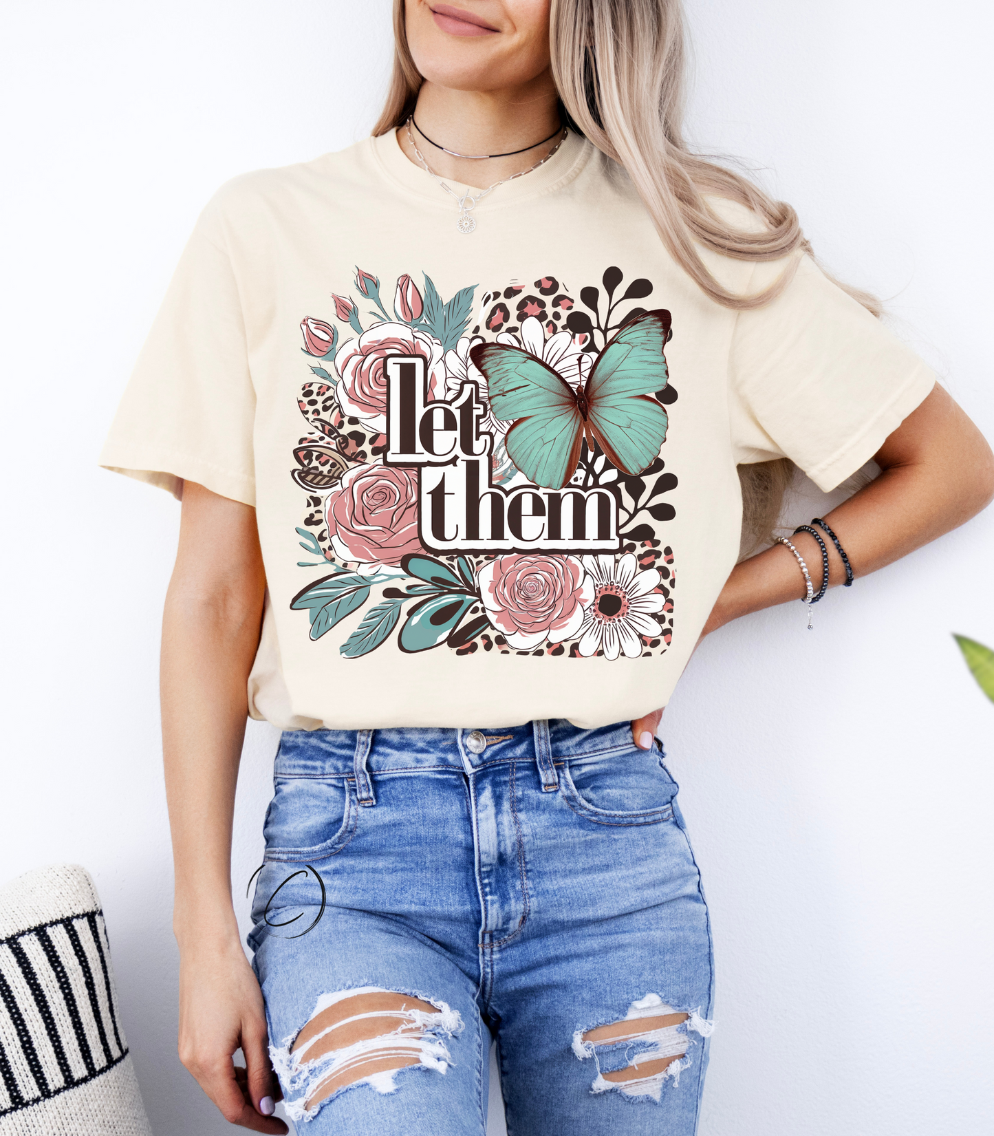 Let Them Butterfly Graphic Tee
