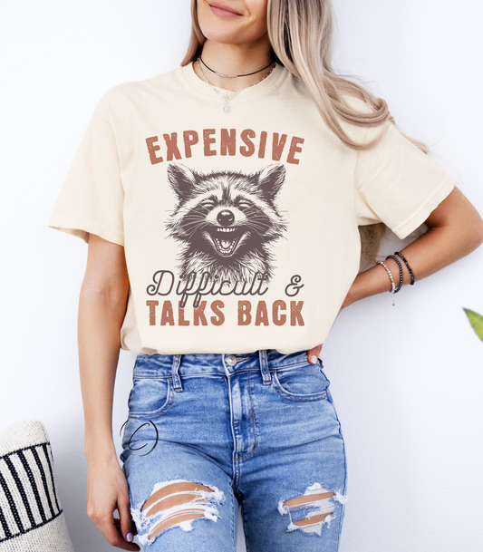 Expensive and Talks Back Graphic Tee