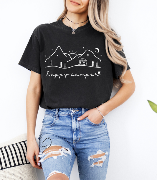 Happy Camper Scenic Graphic Tee
