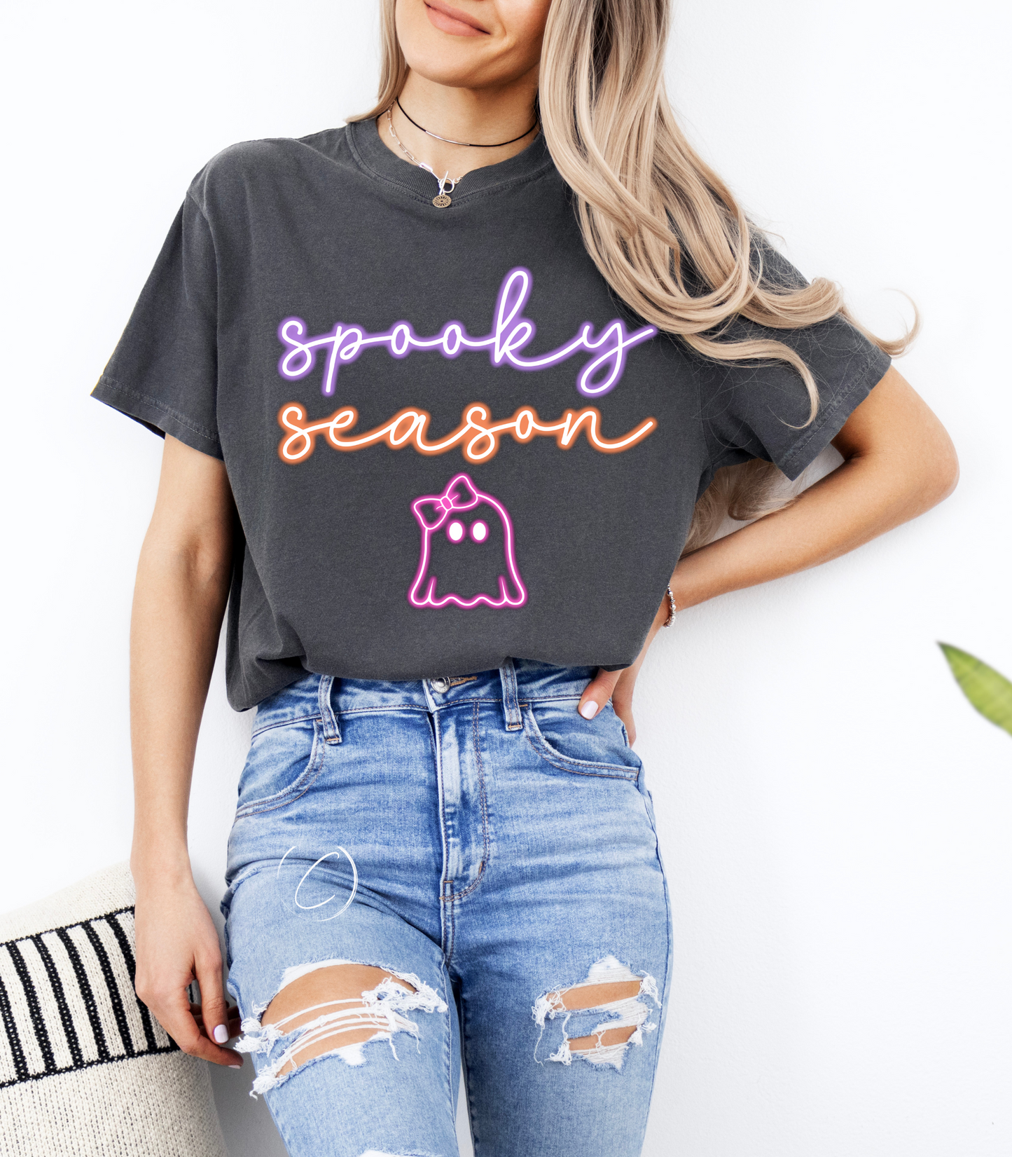 Neon Spooky Season Graphic Tee