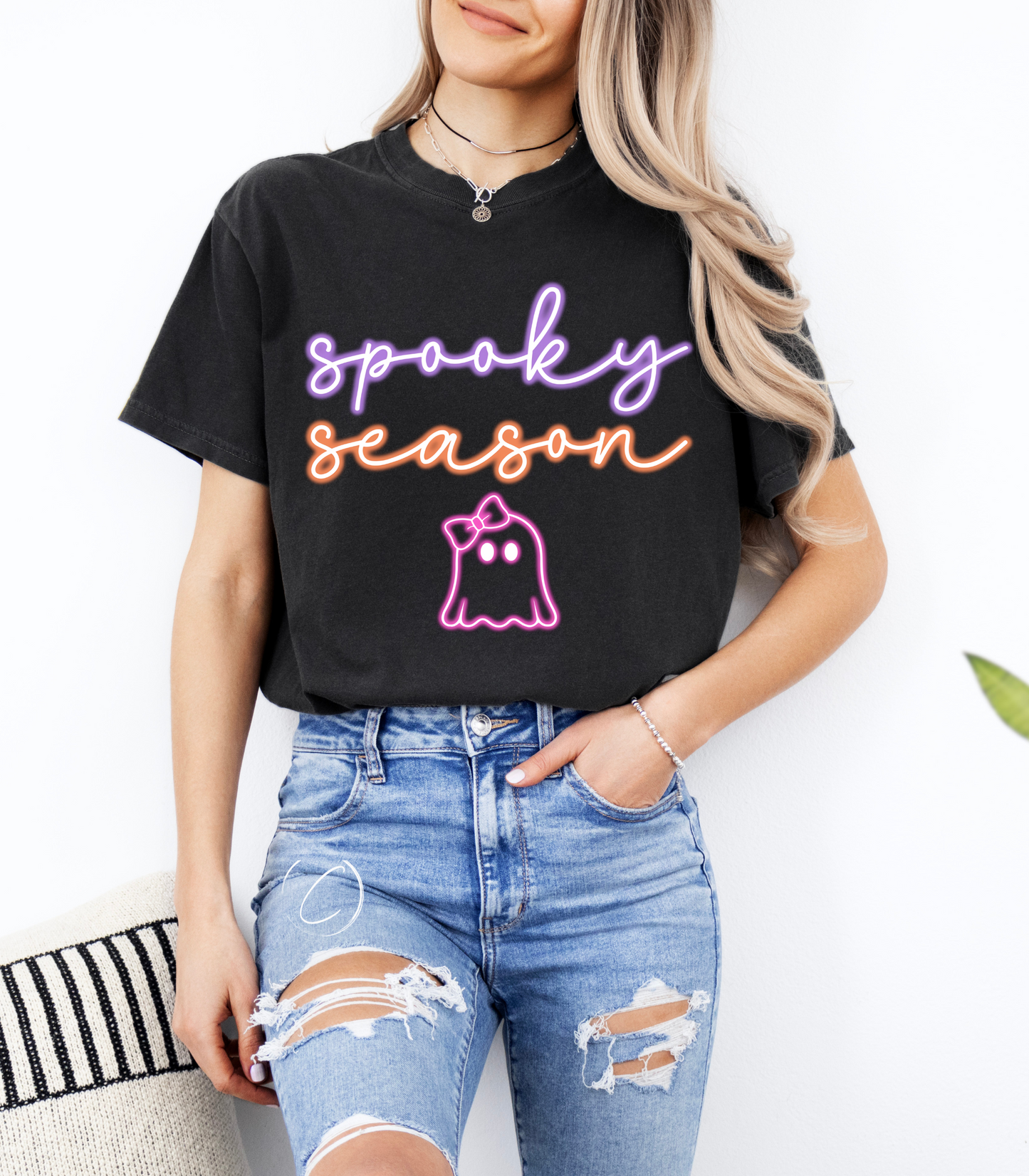 Neon Spooky Season Graphic Tee
