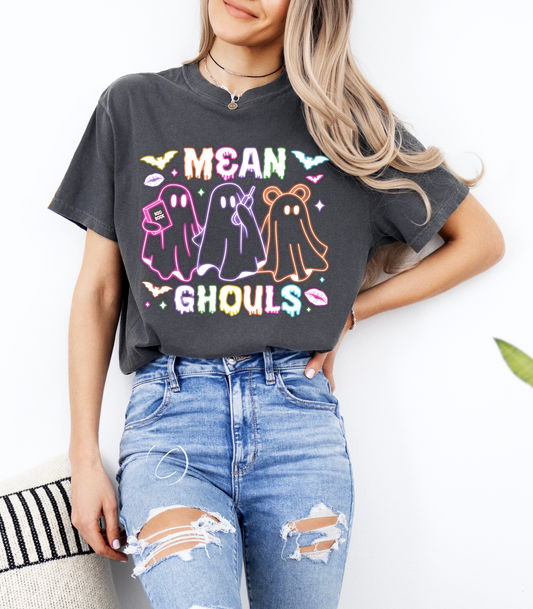 Neon Mean Ghouls Graphic Tee