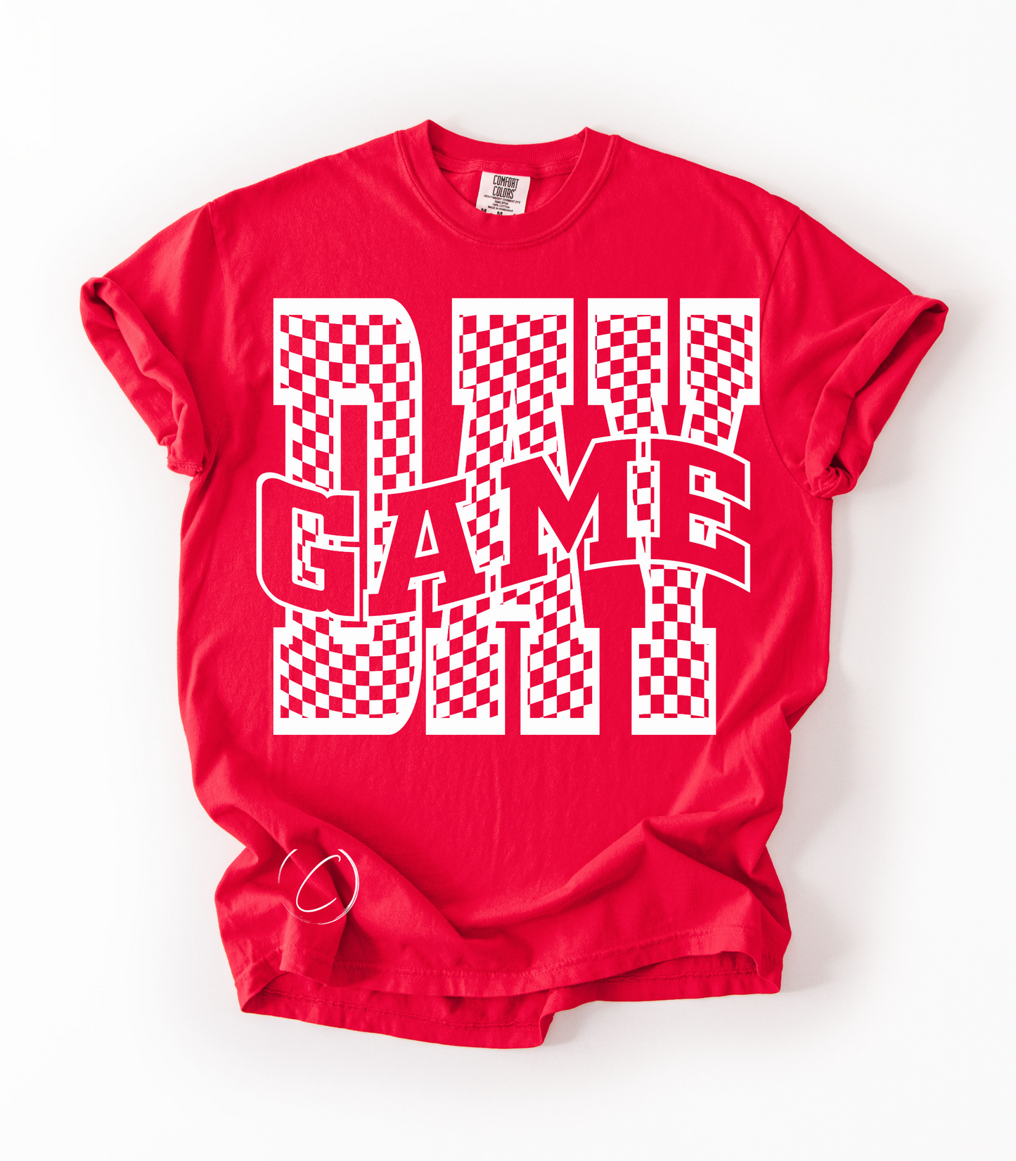 Retro Checkered Gameday Graphic Tee