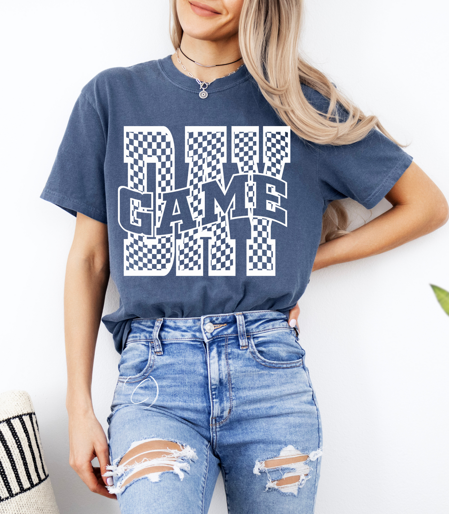 Retro Checkered Gameday Graphic Tee