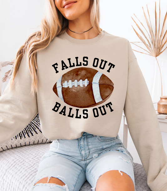 Falls Out Balls Out Watercolor Sweatshirt
