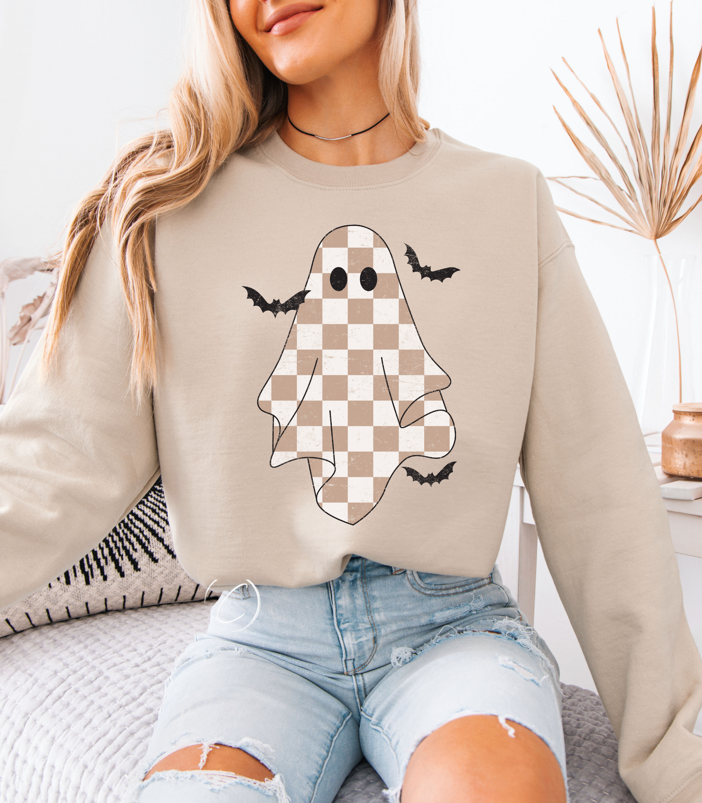 Checkered Ghost Sweatshirt