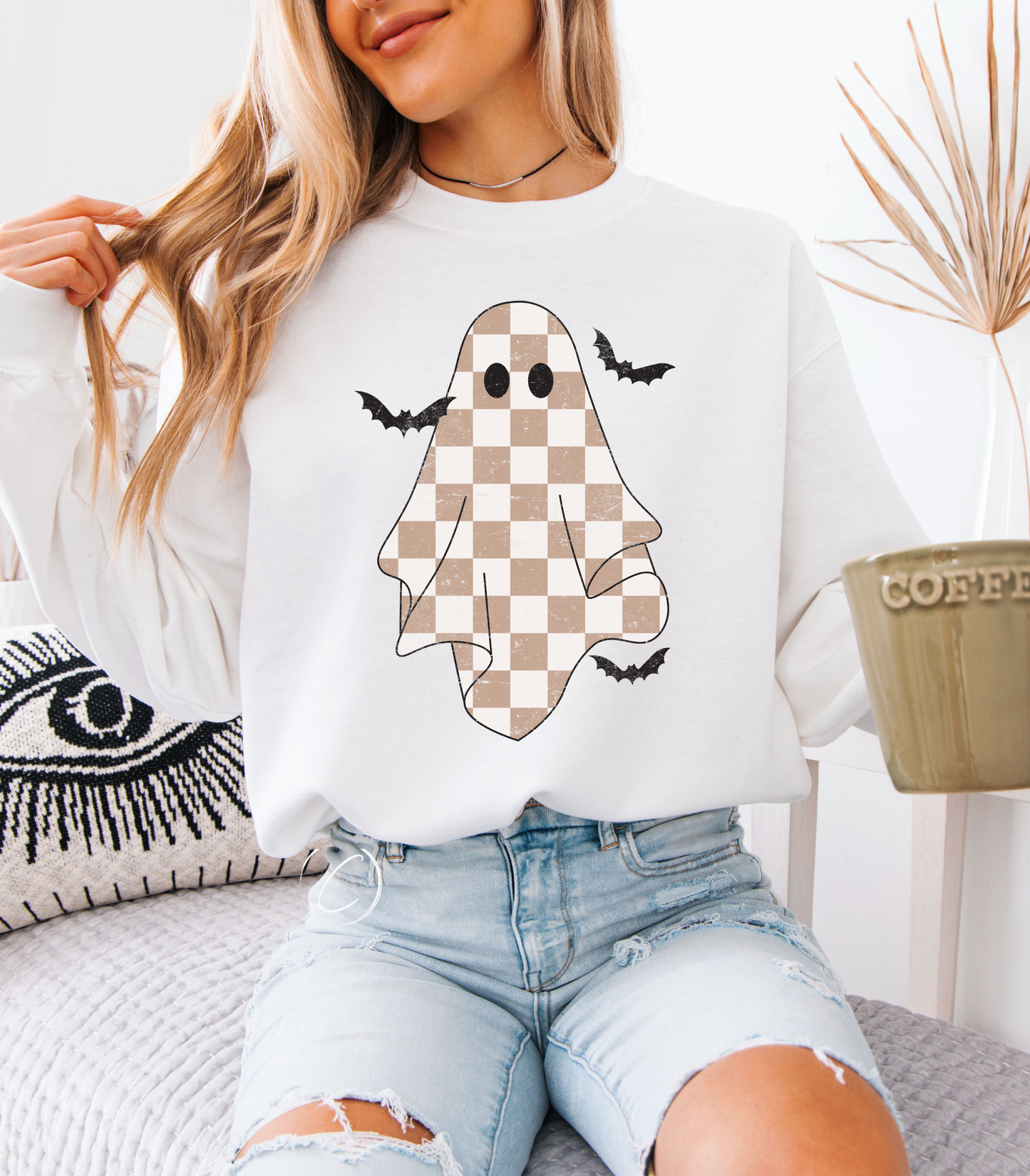 Checkered Ghost Sweatshirt