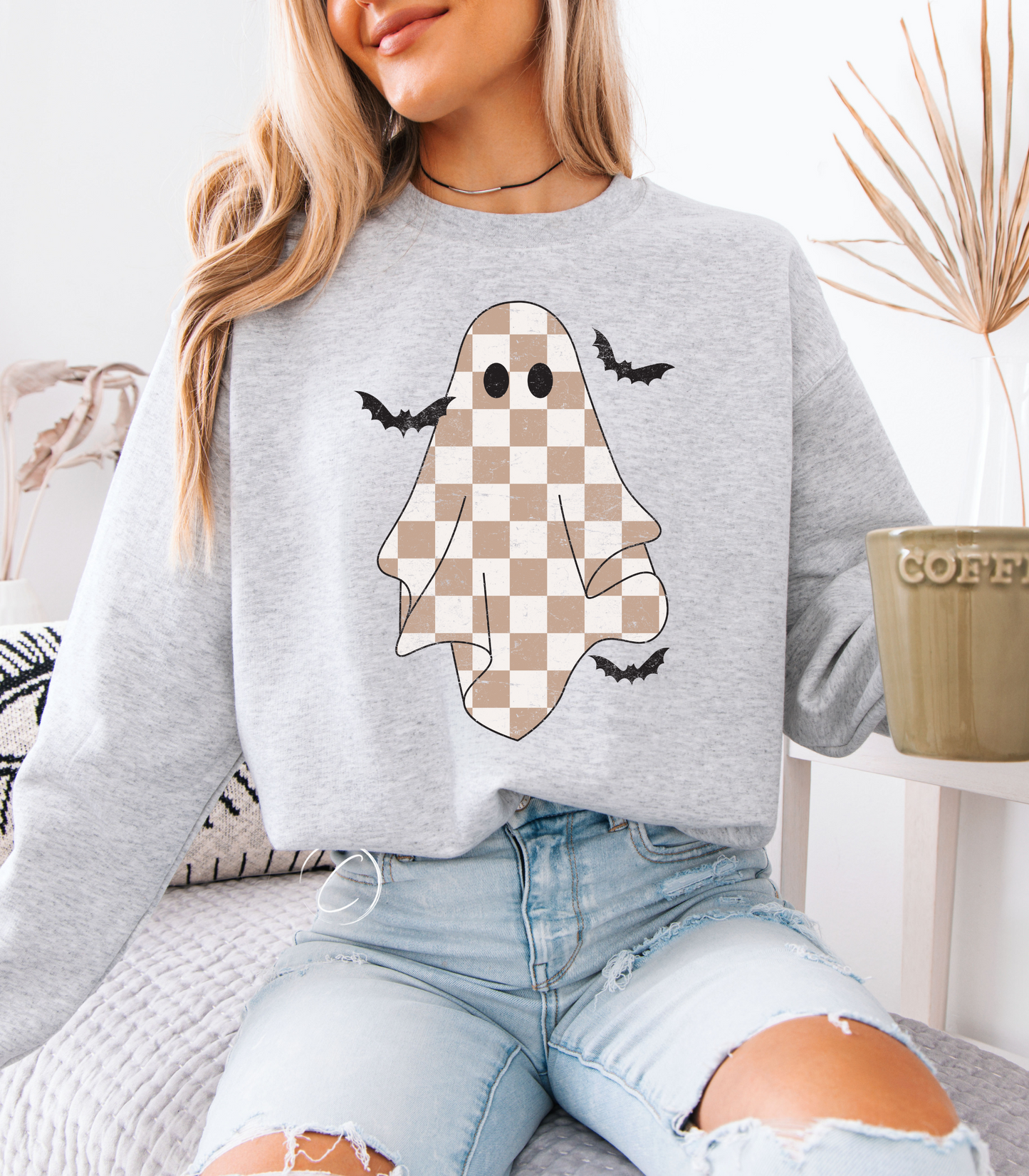 Checkered Ghost Sweatshirt