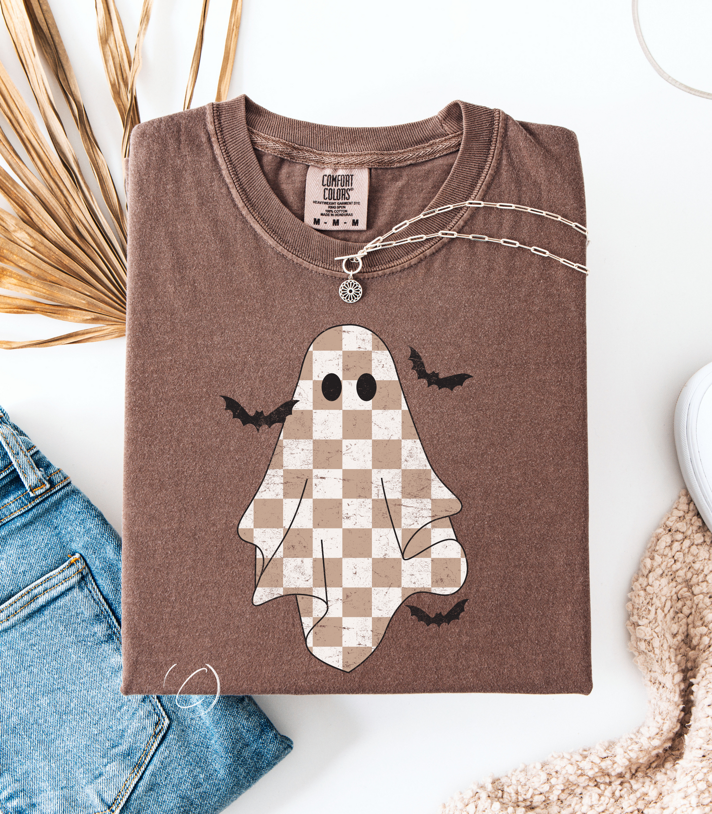 Checkered Ghost Graphic Tee