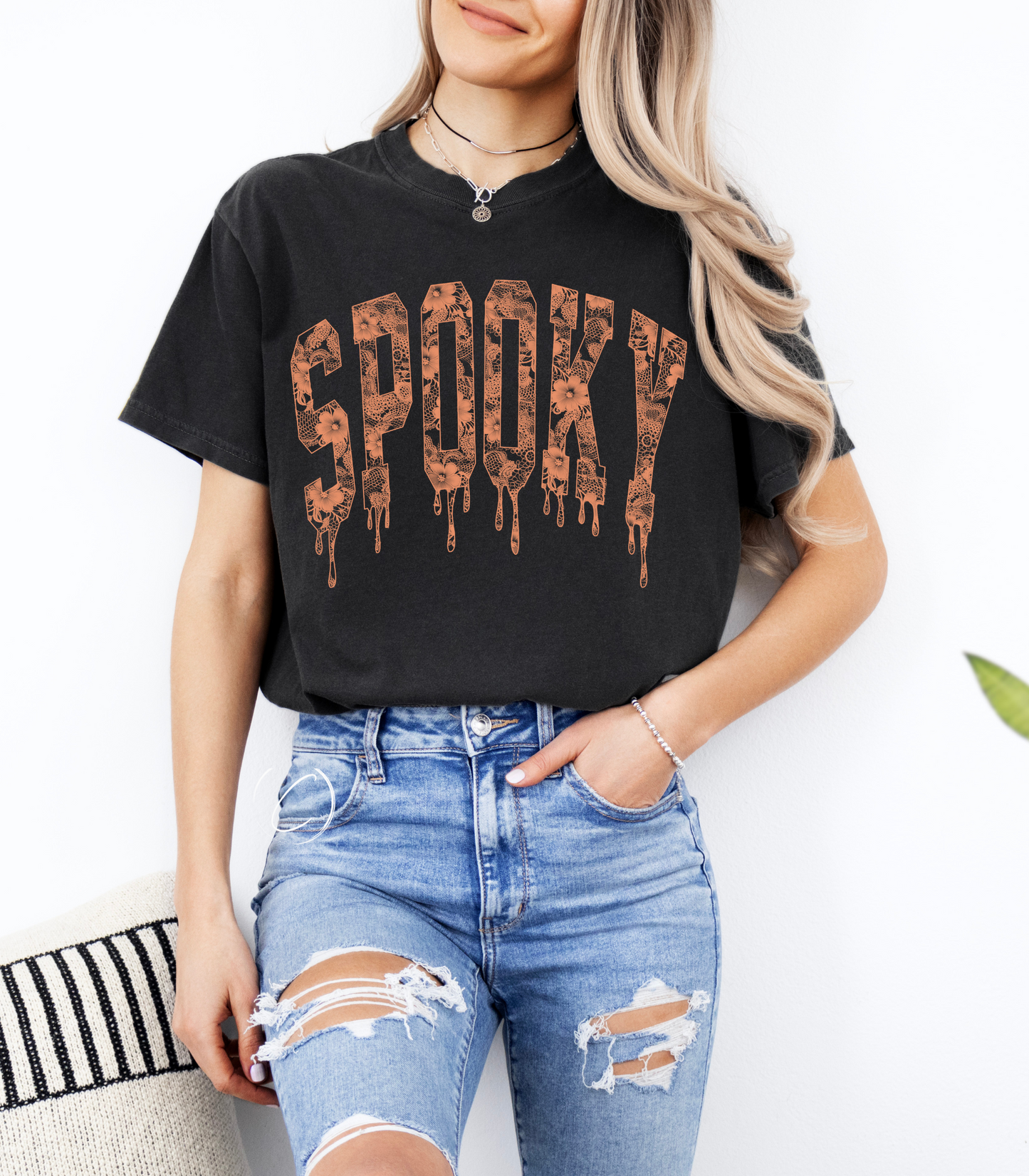Spooky Lace Graphic Tee