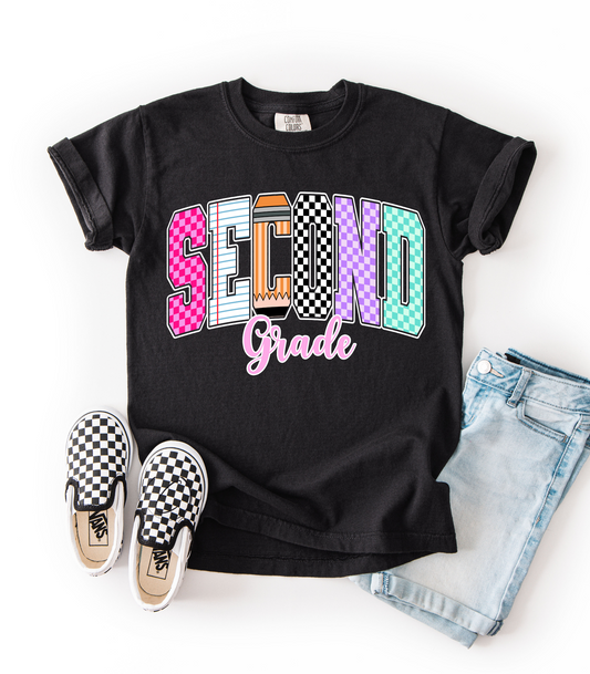 Second Grade Youth Grade School Graphic Tee