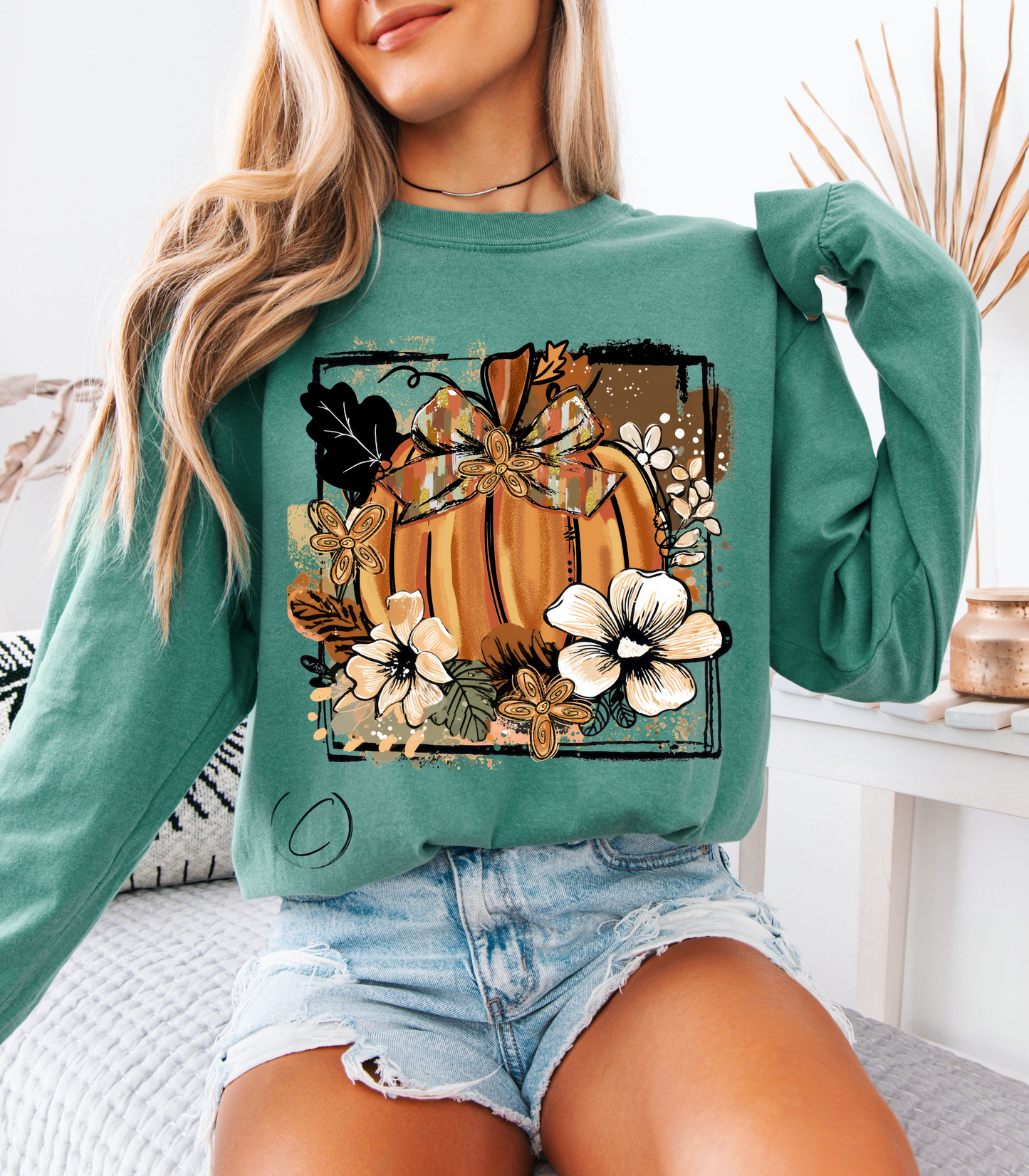 Vintage Autumn Long Sleeve Graphic Tee