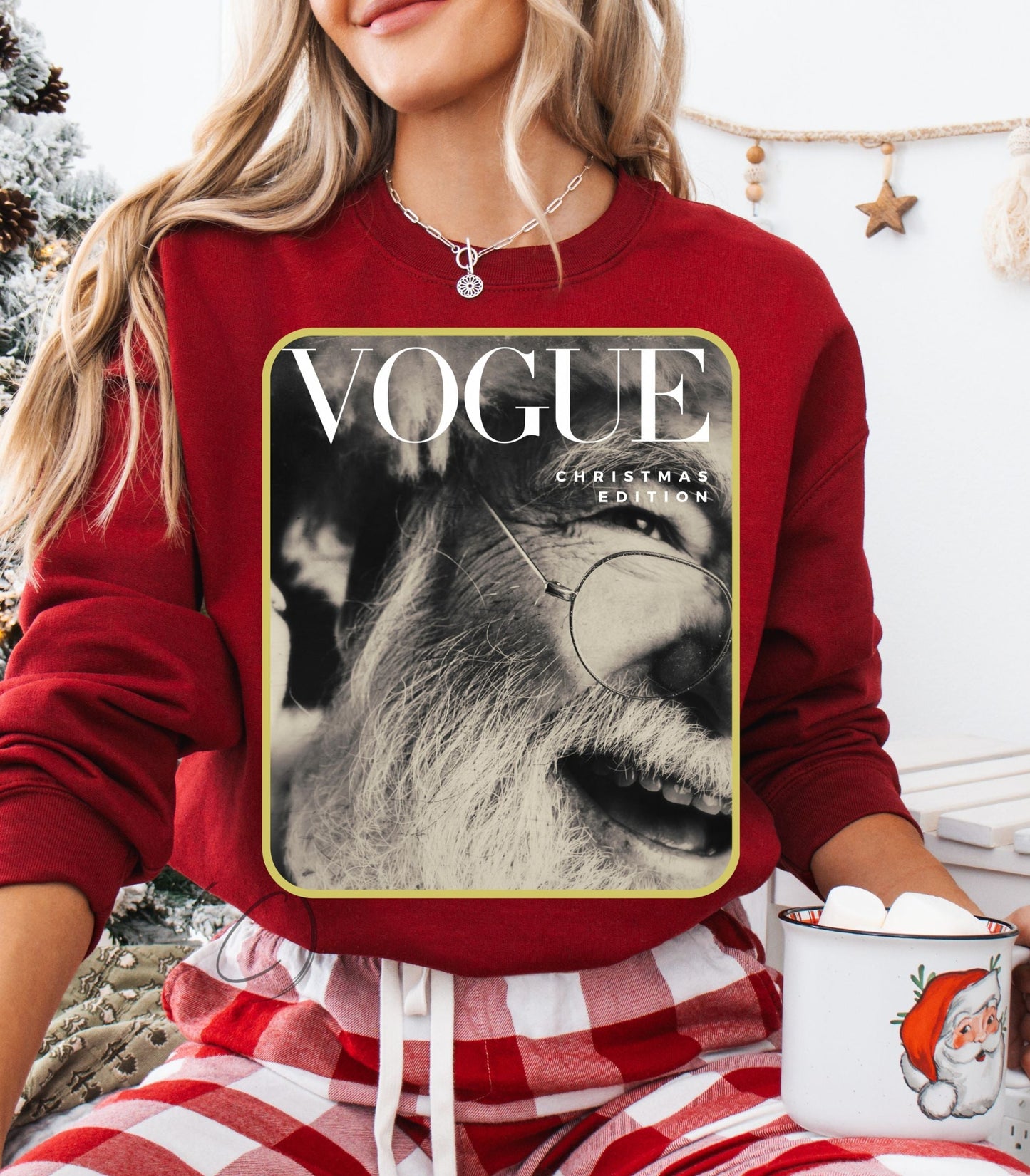 Magazine Cover Santa Sweatshirt