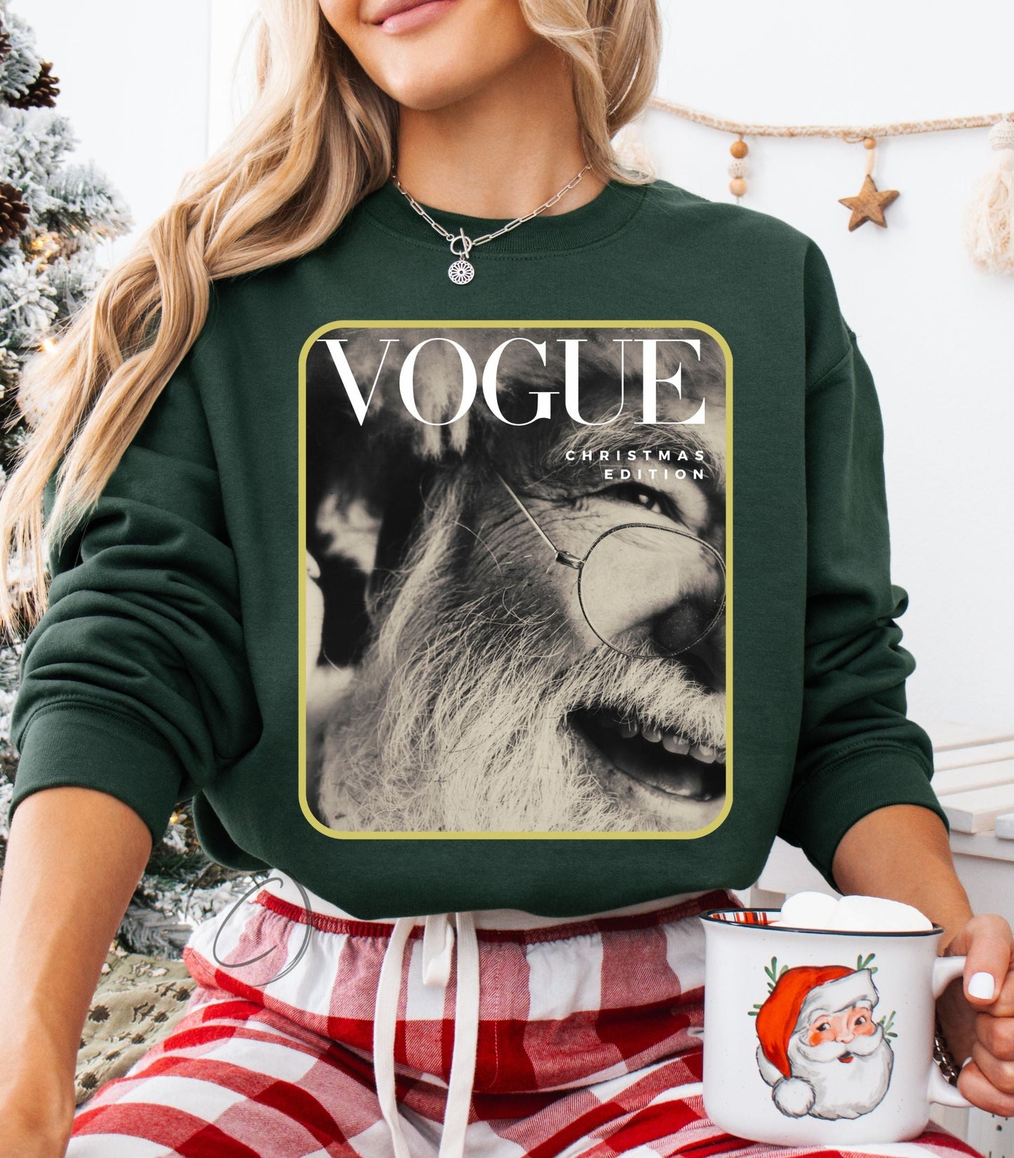 Magazine Cover Santa Sweatshirt