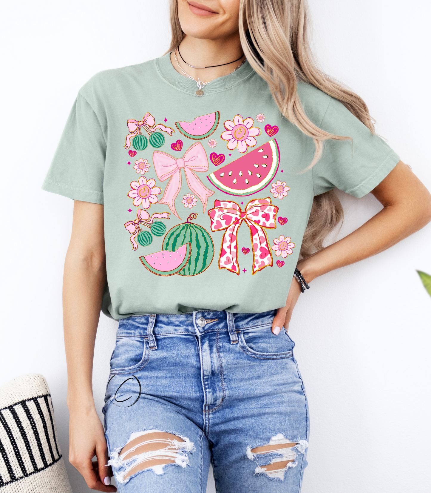 Watermelon Coquette Graphic Tee