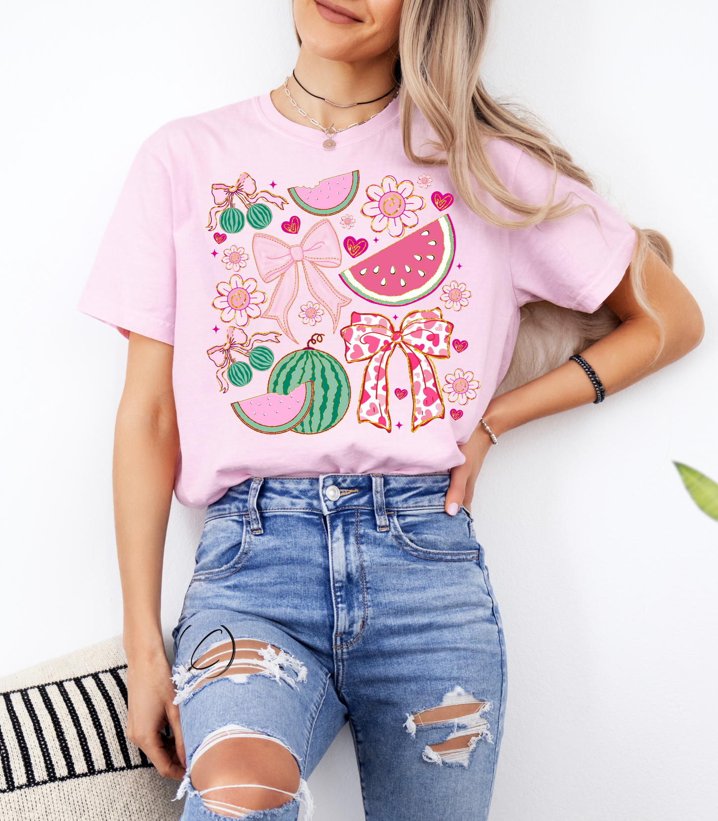 Watermelon Coquette Graphic Tee