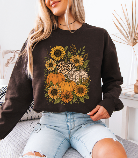 Sunflower Patch Pumpkin Sweatshirt