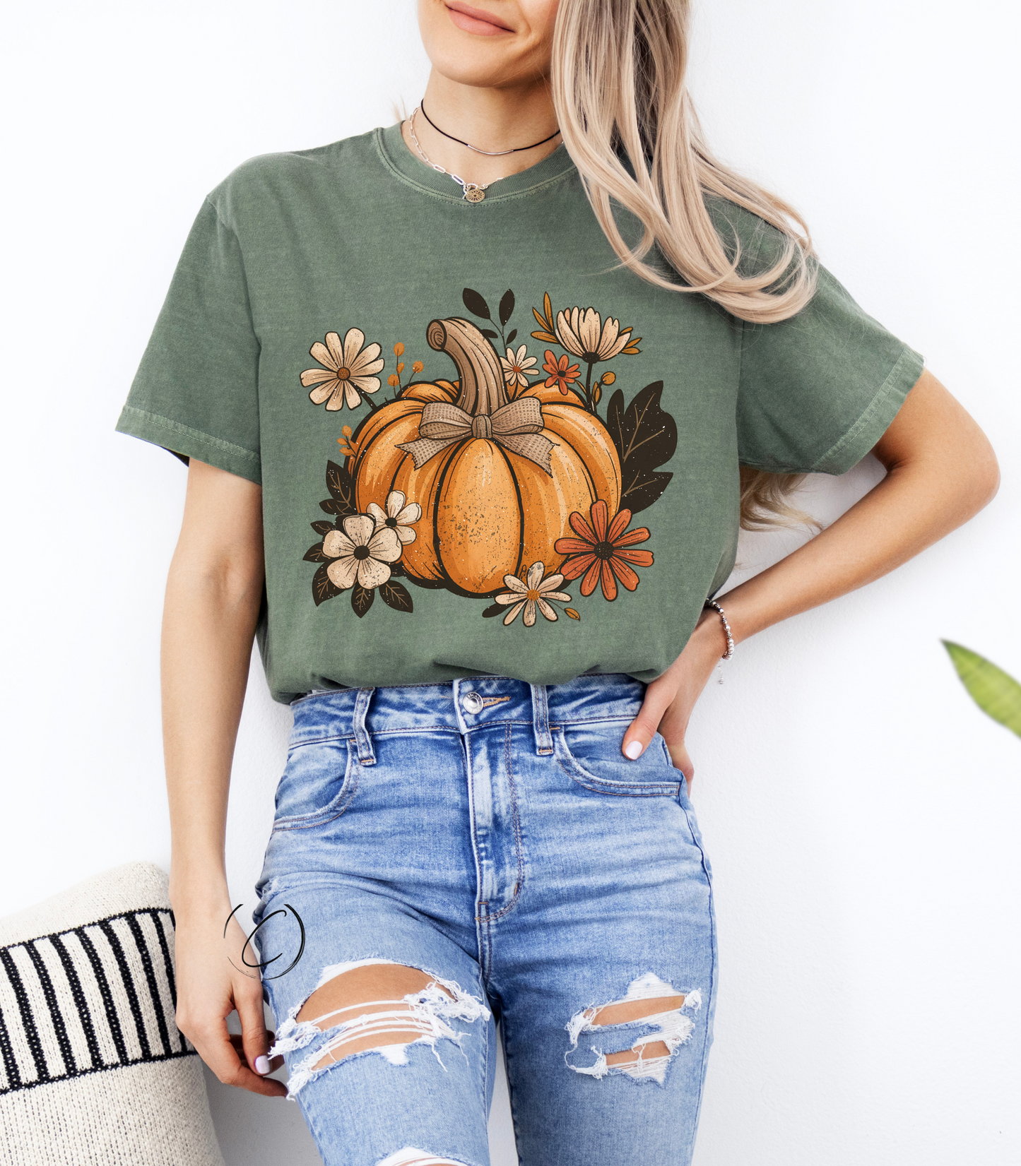 Boho Pumpkin Coquette Graphic Tee