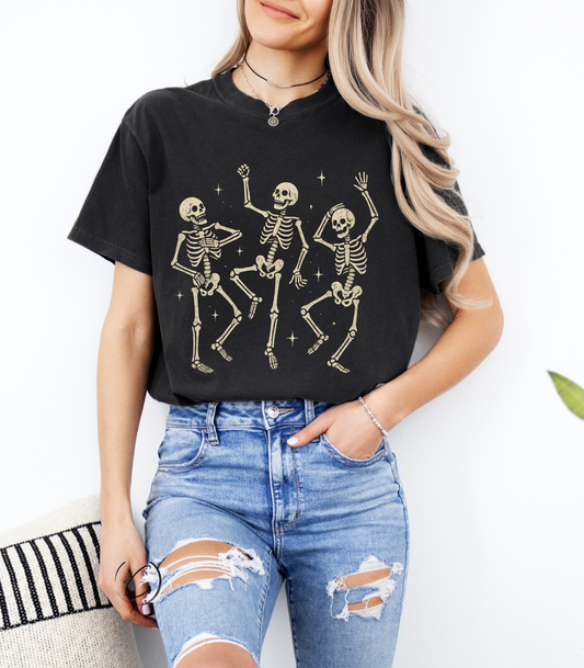 Vintage Dancing Skellies Graphic Tee