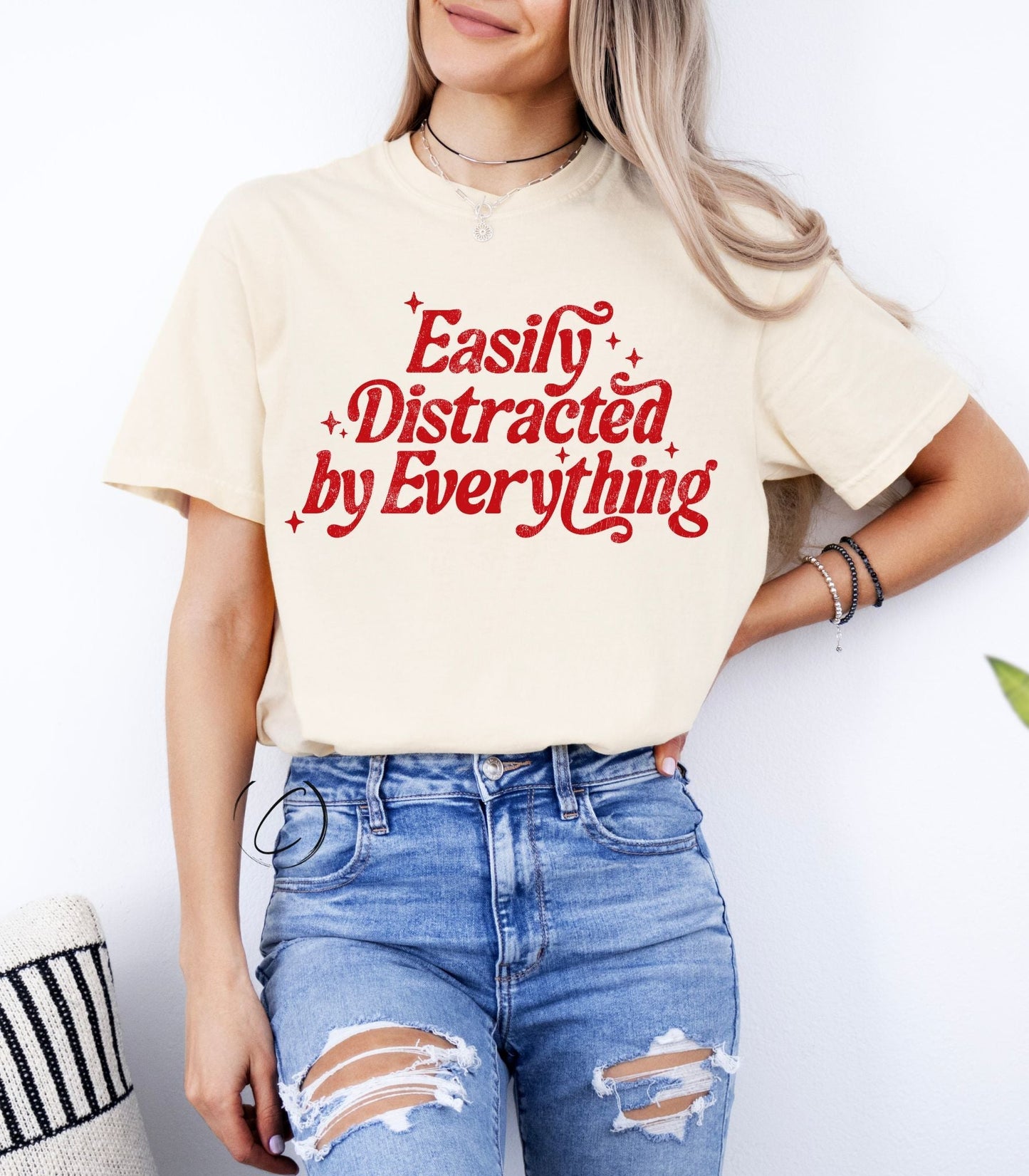 Easily Distracted By Everything Graphic Tee