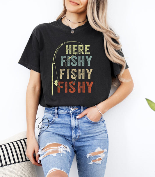 Here Fishy Fishy Graphic Tee