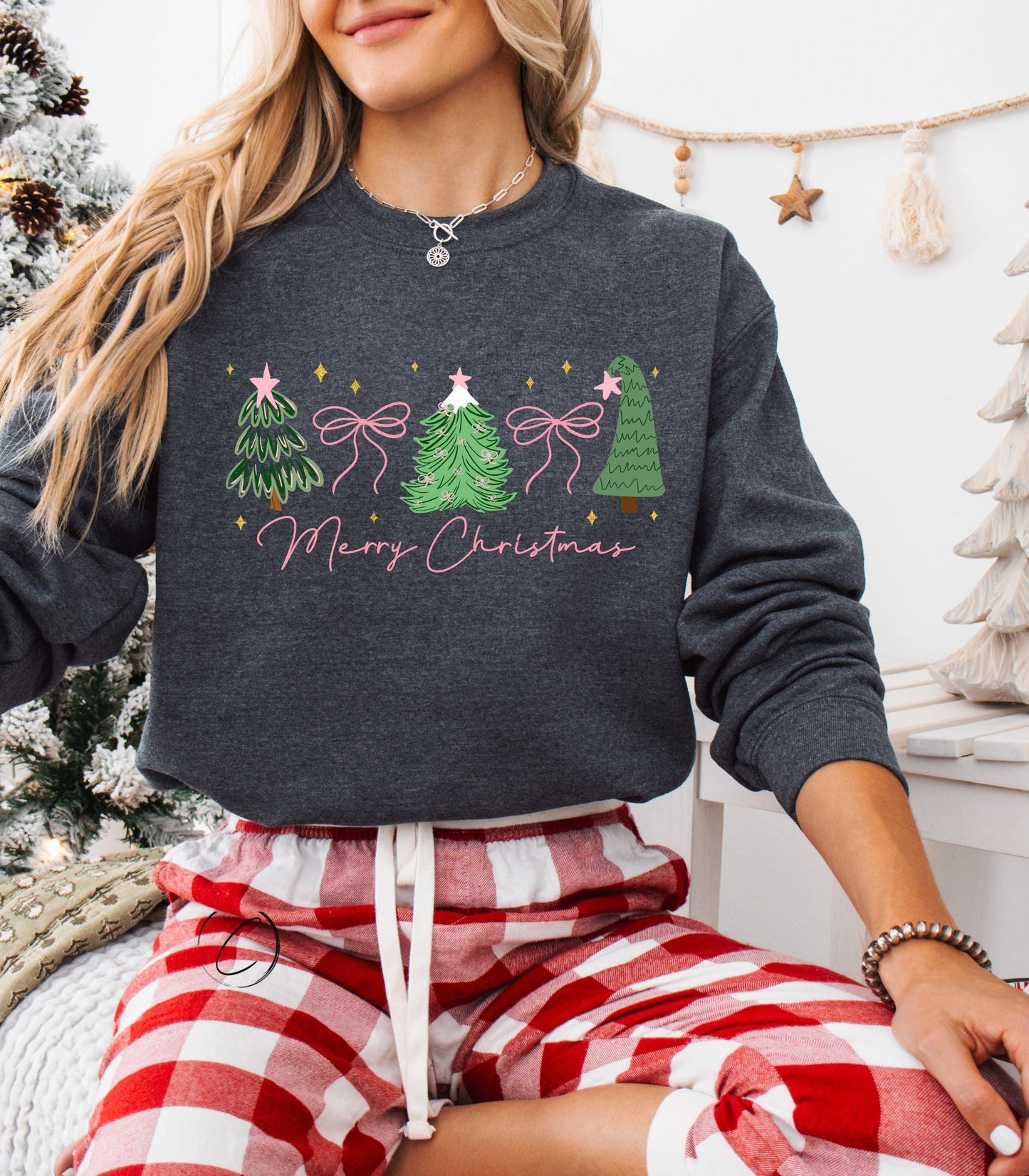 Preppy Merry Christmas Sweatshirt