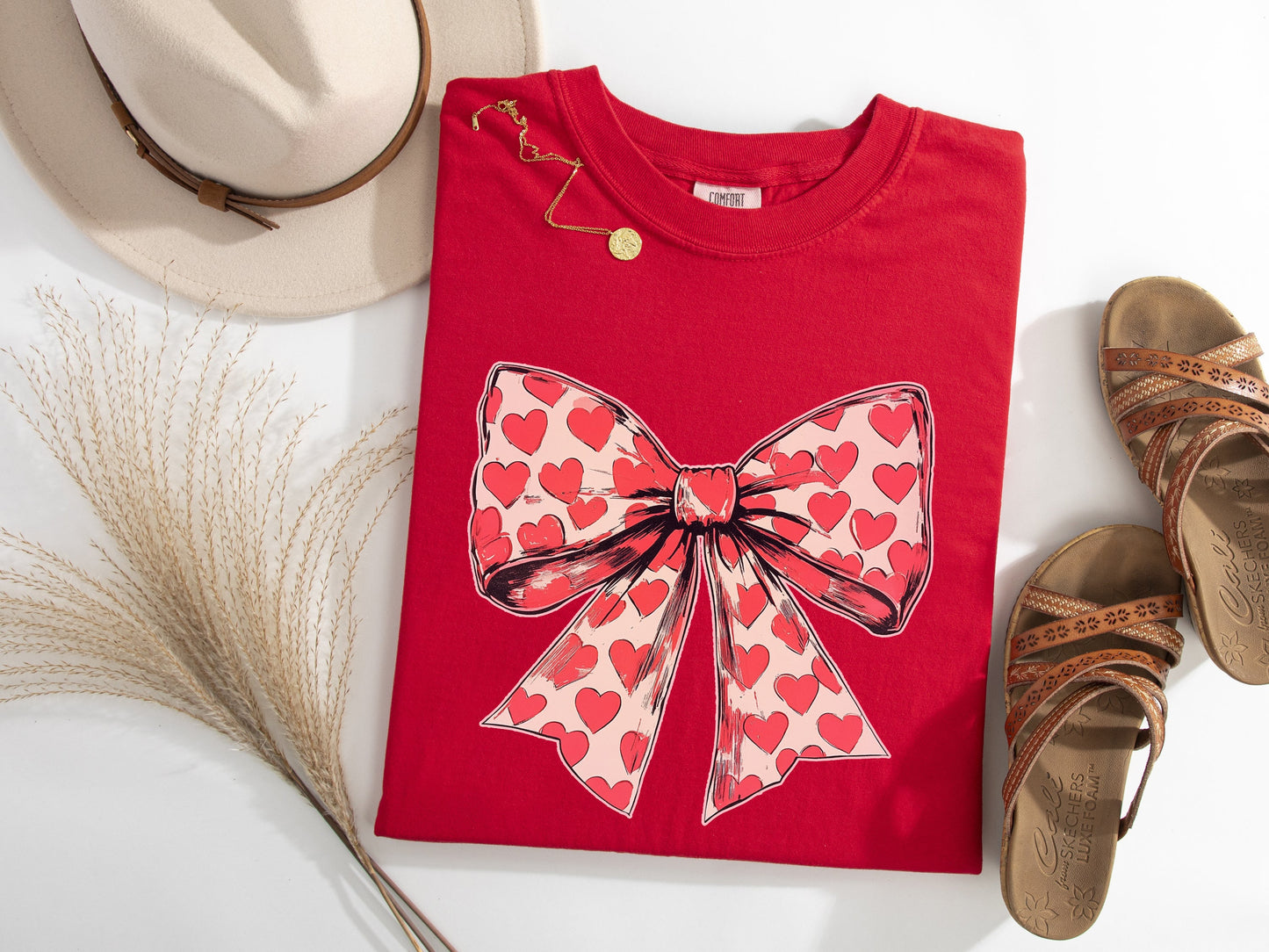 Coquette Heart Bow Graphic Tee