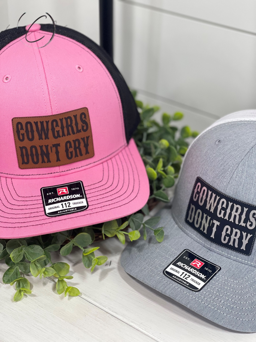 Adult Cowgirls Don't Cry Patch Snapback Hat