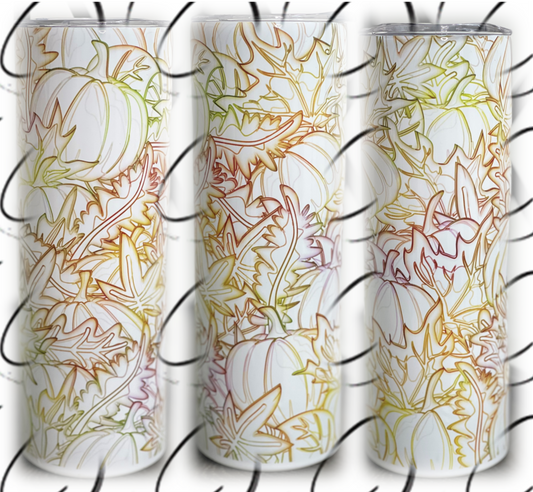 Crisp Fall 20oz Skinny Tumbler