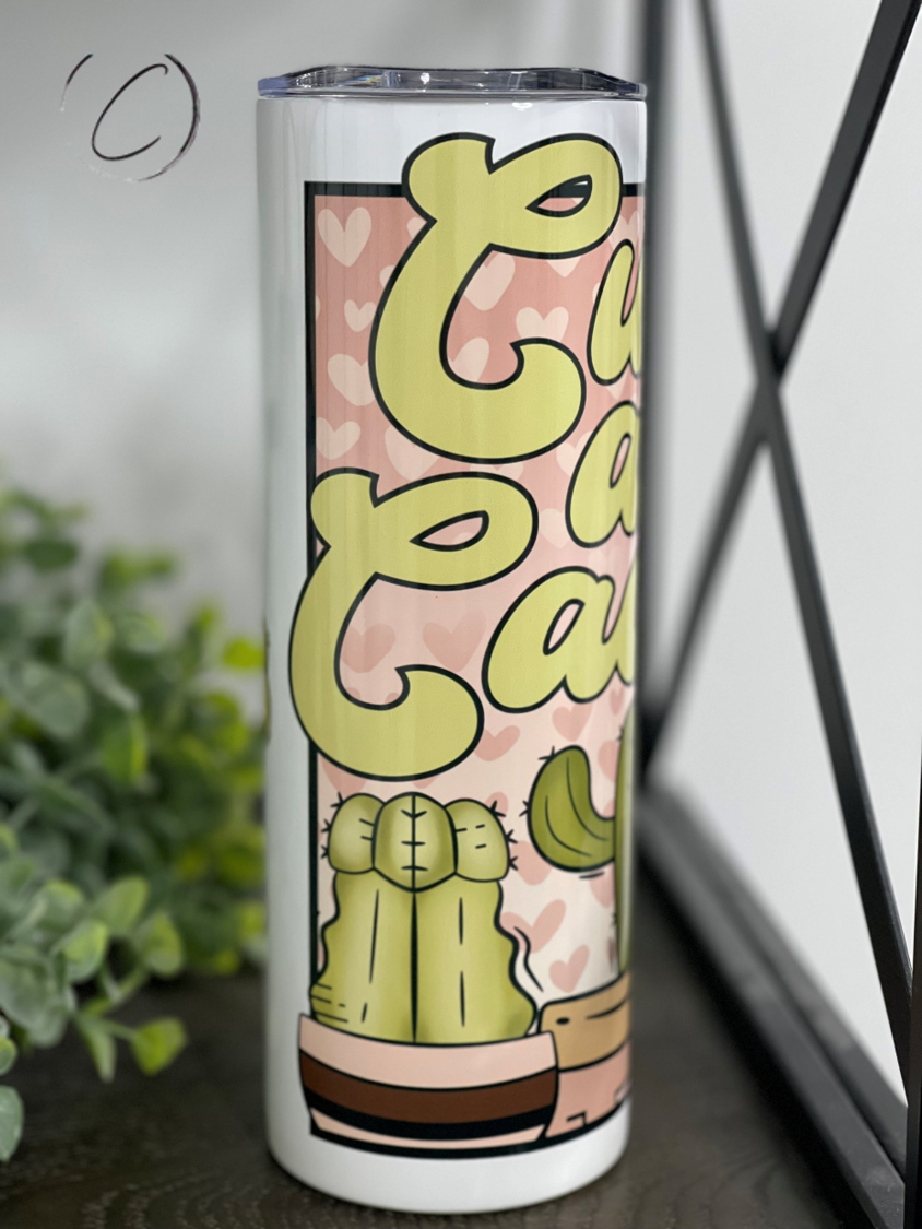 Cuddly As A Cactus 20oz Skinny Tumbler