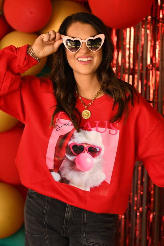 Santa Claus Bubblegum Poster Sweatshirt