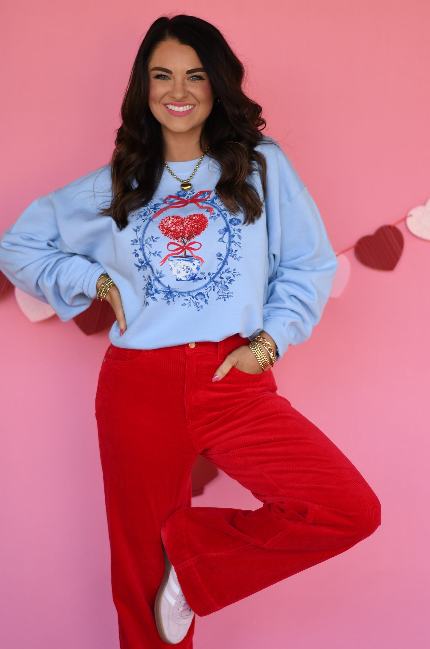 Chinoiserie Heart Pot Sweatshirt