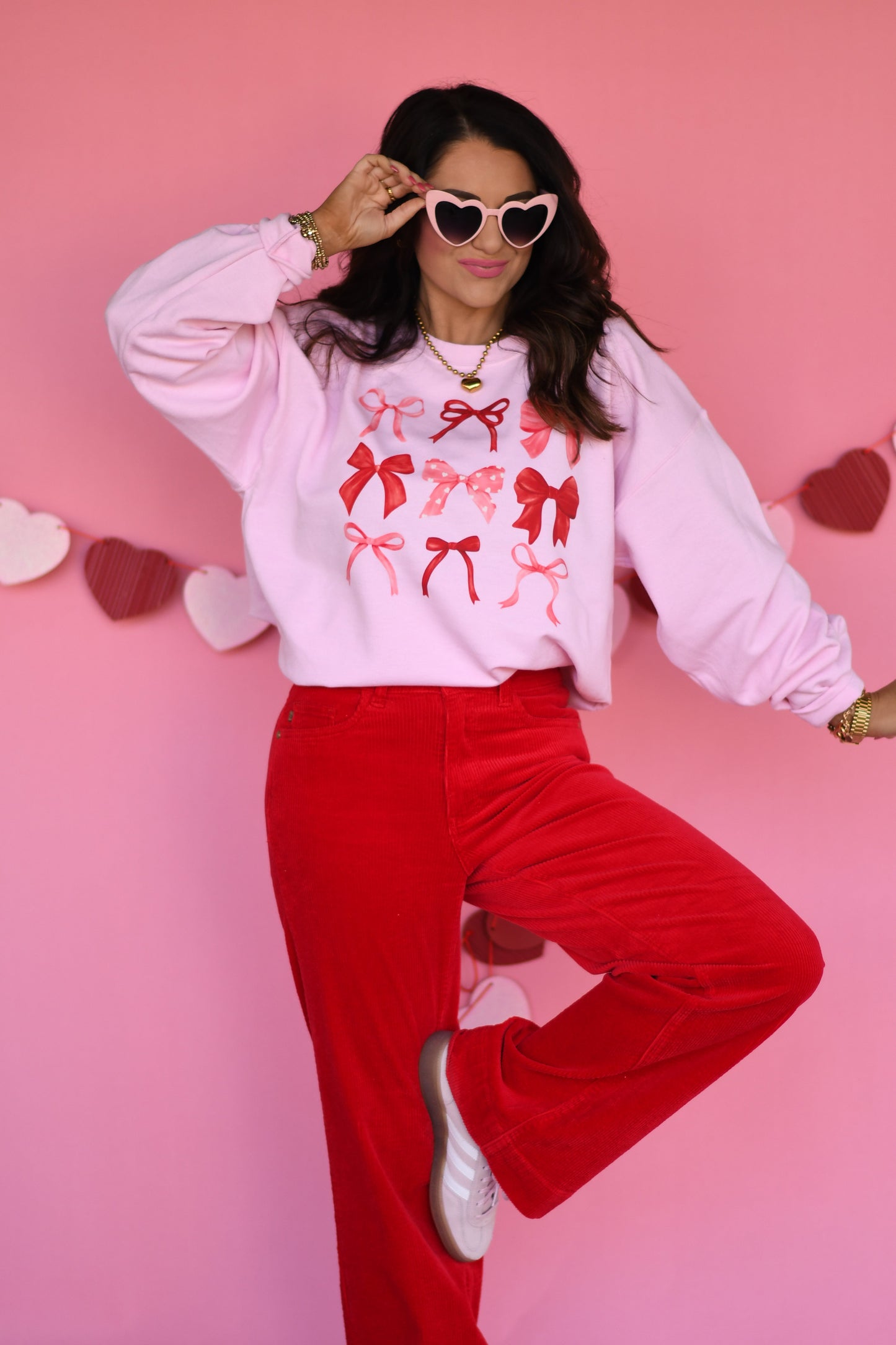 Valentine Bows Sweatshirt