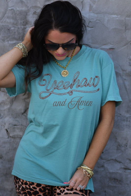 Yeehaw And Amen Tee