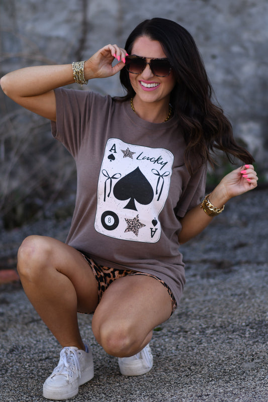 Lucky 8 Ball Card Tee