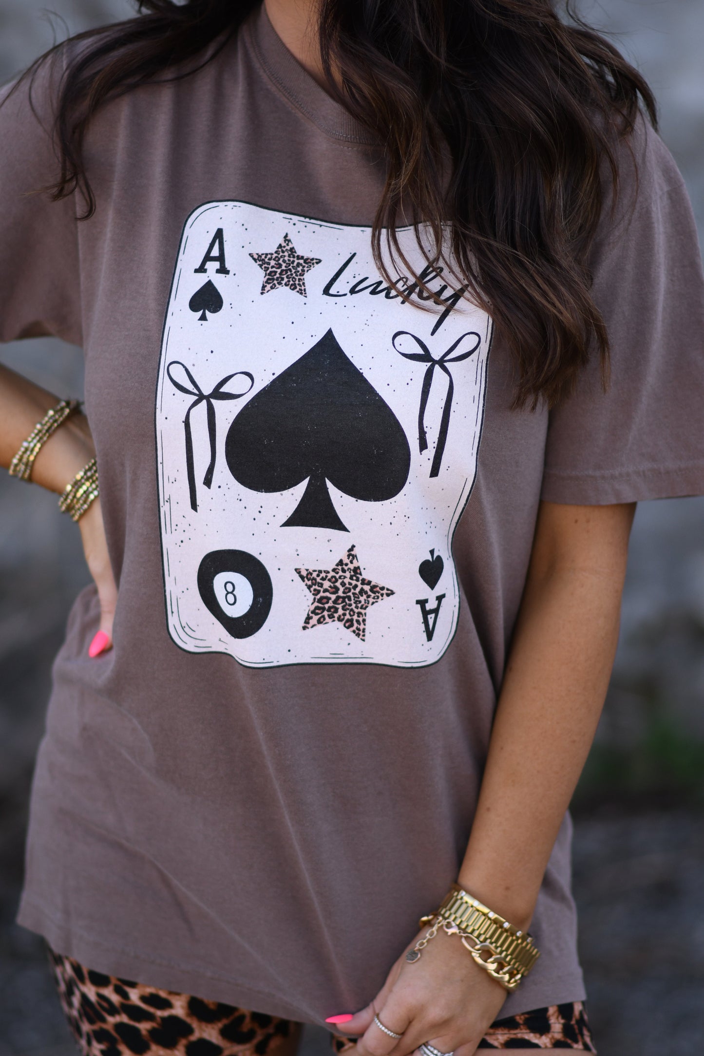 Lucky 8 Ball Card Tee