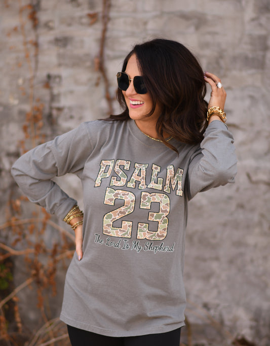Psalm 23 Camo Tee / Long Sleeve