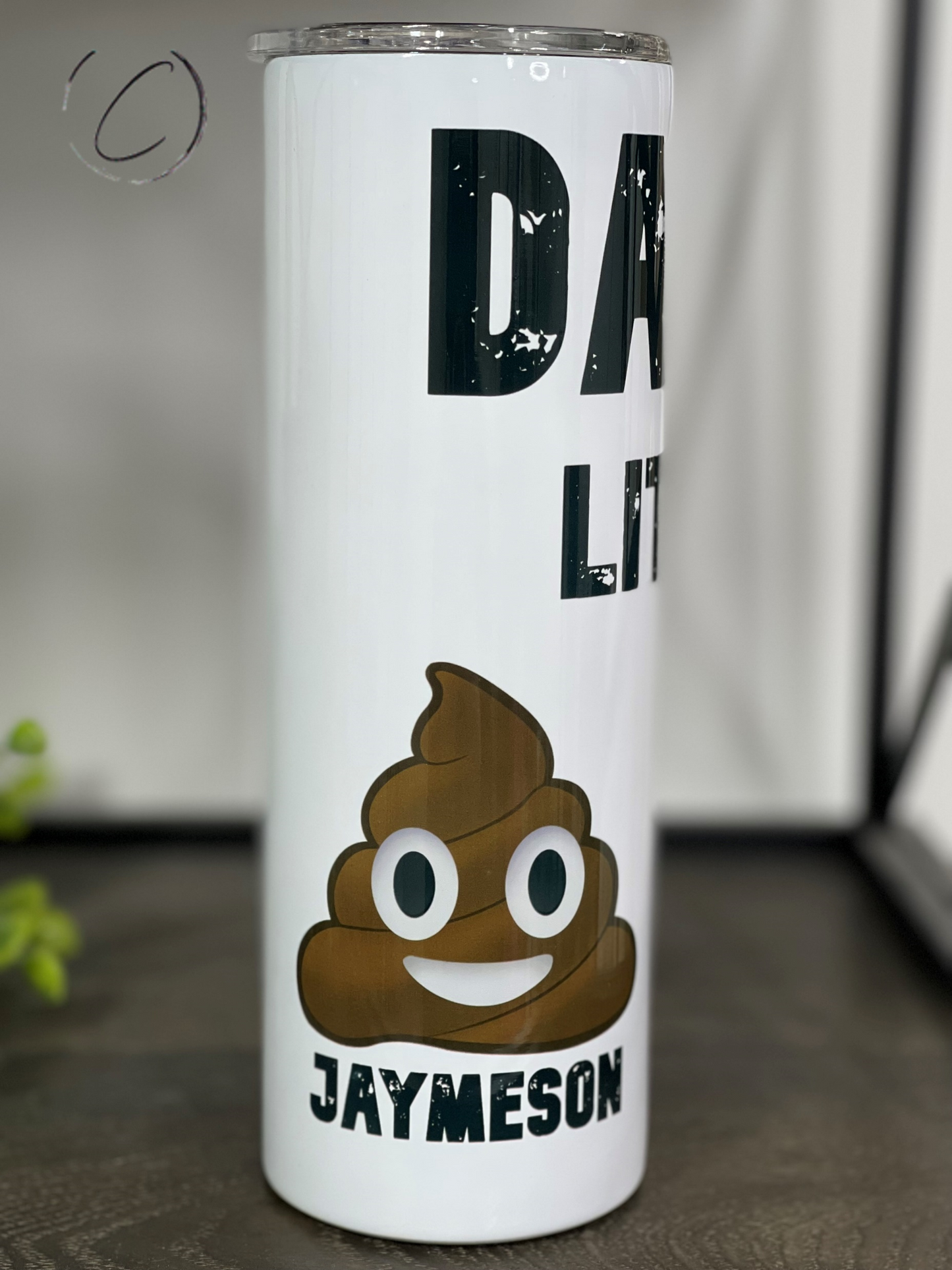 Dad's Little... Custom Name 20oz Skinny Tumbler