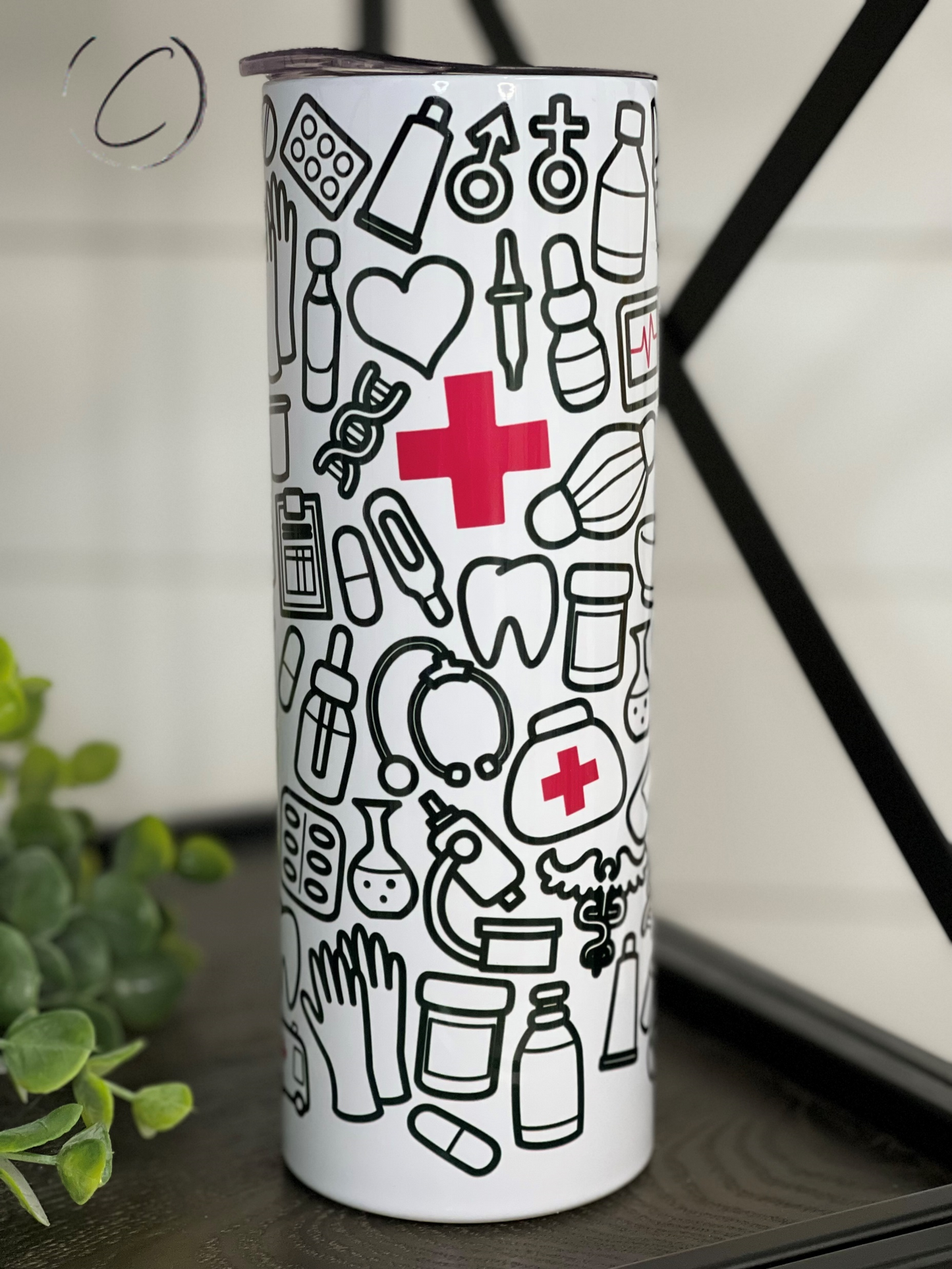 Doodle Doc 20oz Skinny Tumbler